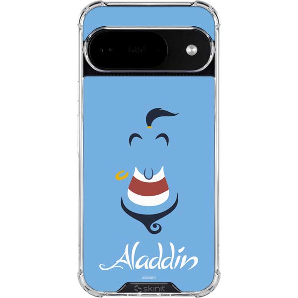 Disney Aladdin Genie Outline Art Google Pixel 10 Clear Case