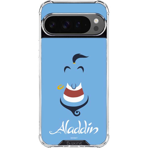 Disney Aladdin Genie Outline Art Google Pixel 10 Pro Clear Case