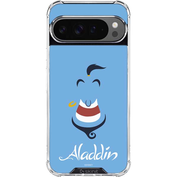Disney Aladdin Genie Outline Art Google Pixel 10 Pro XL Clear Case
