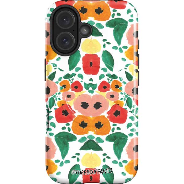 Bouffants and Broken Hearts Geometric Flowers iPhone 16 Magsafe Impact Case
