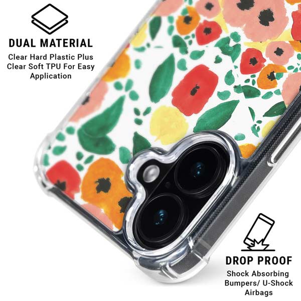 Bouffants and Broken Hearts Geometric Flowers iPhone 17 MagSafe Case