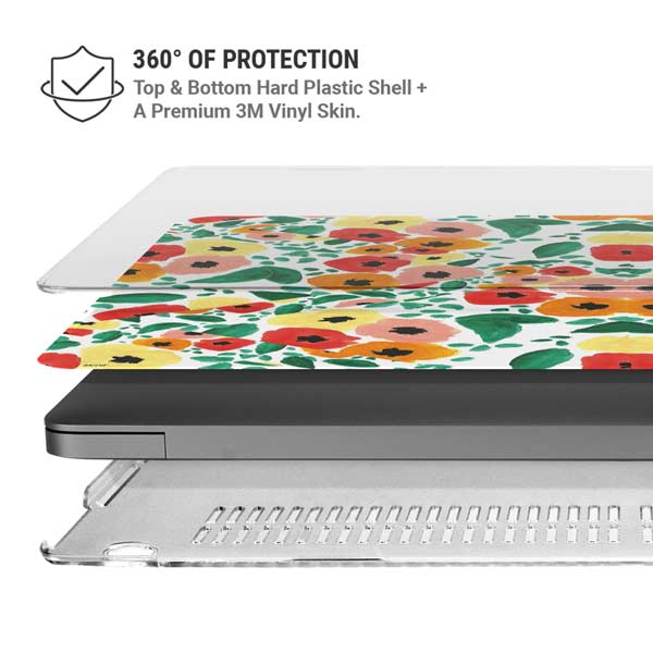 Bouffants and Broken Hearts Geometric Flowers MacBook Pro 14in (2021-24) Case plus Skin