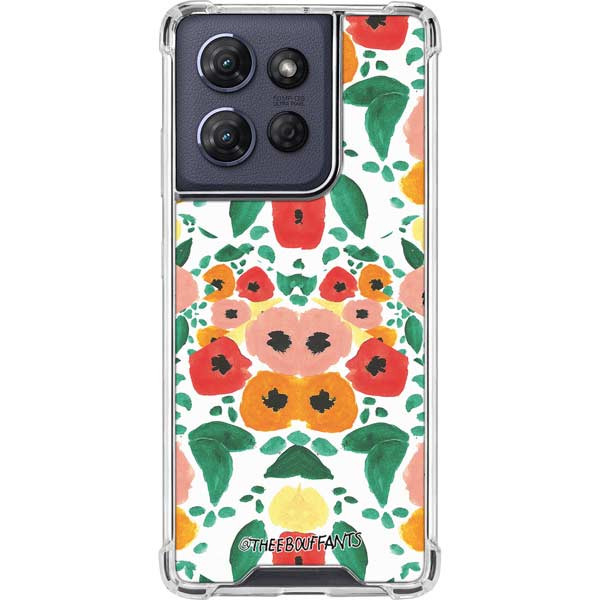 Bouffants and Broken Hearts Geometric Flowers Moto G Power 5G (2025) Clear Case