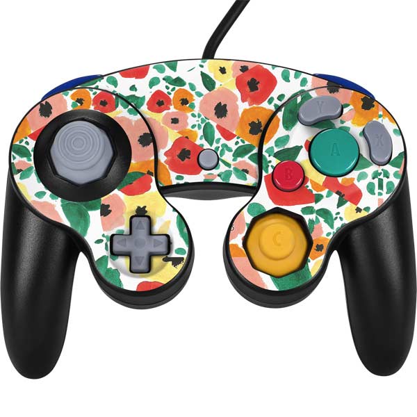 Bouffants and Broken Hearts Geometric Flowers Nintendo Skins