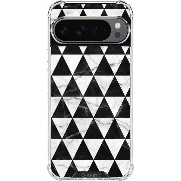 Geometric Marble Google Pixel 10 Pro Clear Case