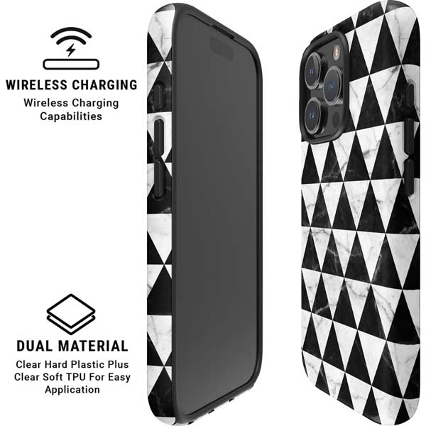 Geometric Marble iPhone 16 Pro Magsafe Impact Case