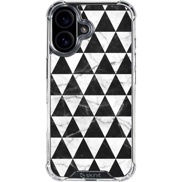 Geometric Marble iPhone 17 Clear Case