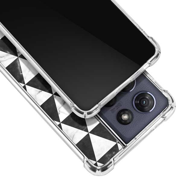 Geometric Marble Moto G 5G (2025) Clear Case