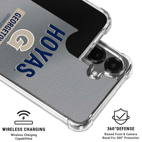 Georgetown University Established 1789 Galaxy S26 Clear Case