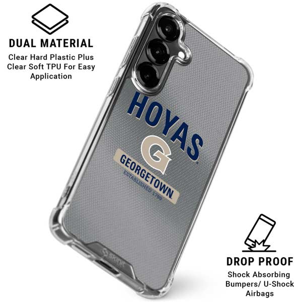 Georgetown University Established 1789 Galaxy S26 Clear Case