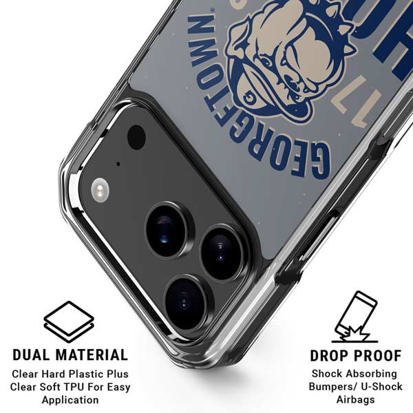 Georgetown University Hoyas 1789 iPhone 17 Pro Clear Case