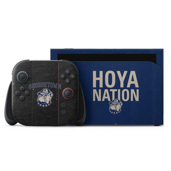 Georgetown University Hoyas Bulldog Nintendo Switch 2 (2025) with Joy-Con Skin