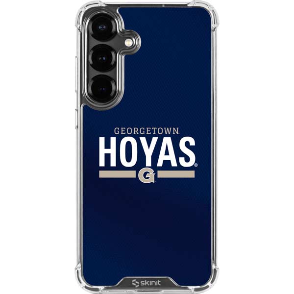 Georgetown University Hoyas Stripe Galaxy S26 Plus Clear Case