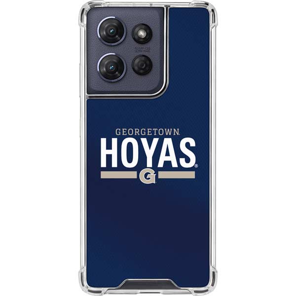 Georgetown University Hoyas Stripe Moto G 5G (2025) Clear Case