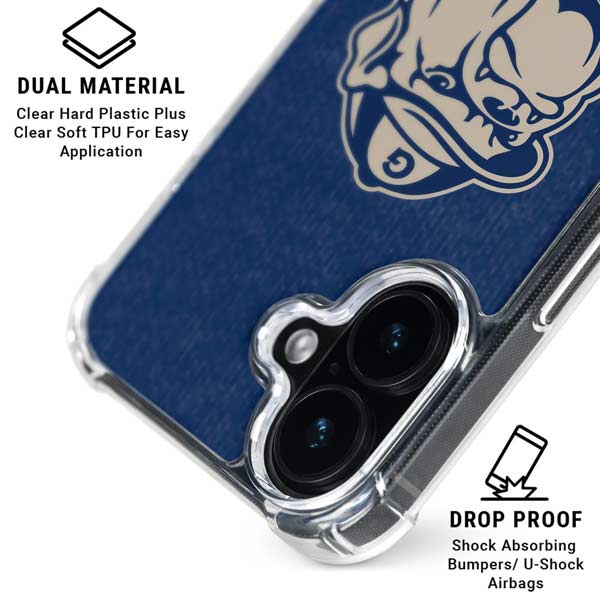 Georgetown University Jack the Bulldog Mascot iPhone 17 Clear Case