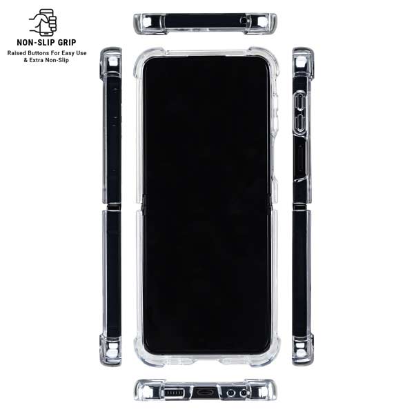 Georgetown University Large Logo Galaxy Z Flip7 Clear Case