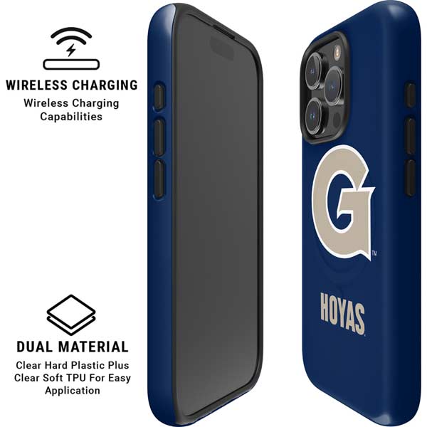 Georgetown University Large Logo iPhone 16 Pro Magsafe Impact Case