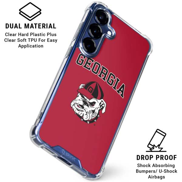 University of Georgia Bulldogs Logo Galaxy S25 Plus Clear Case
