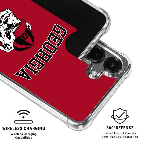 University of Georgia Bulldogs Logo Galaxy S26 Plus Clear Case