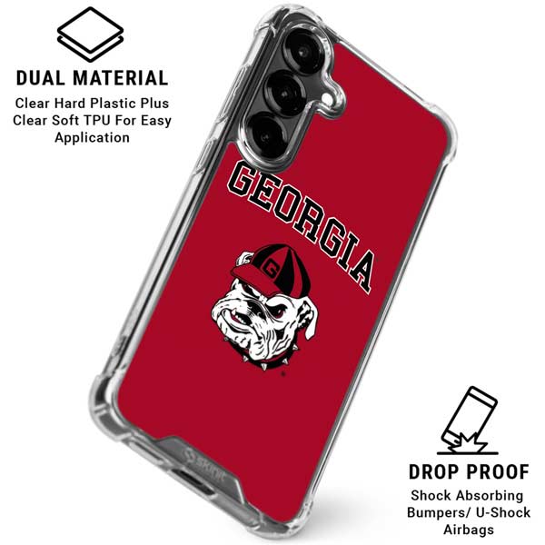 University of Georgia Bulldogs Logo Galaxy S26 Plus Clear Case