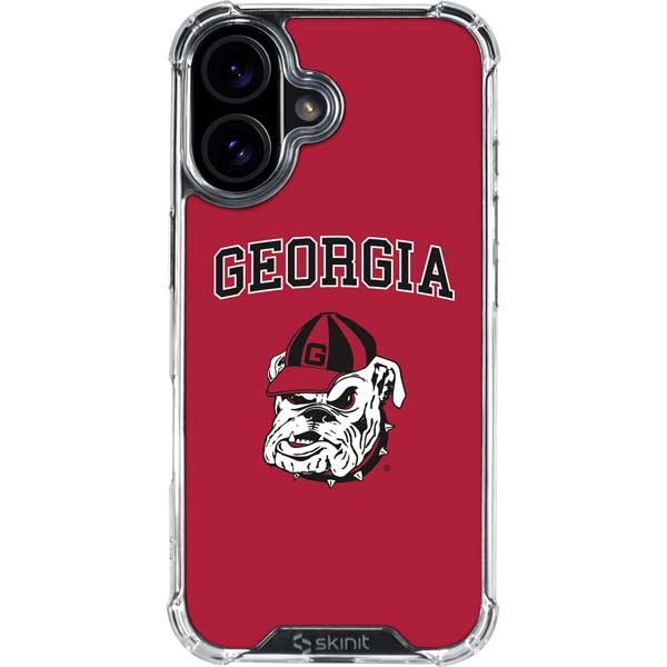 University of Georgia Bulldogs Logo iPhone 16 Plus Clear Case