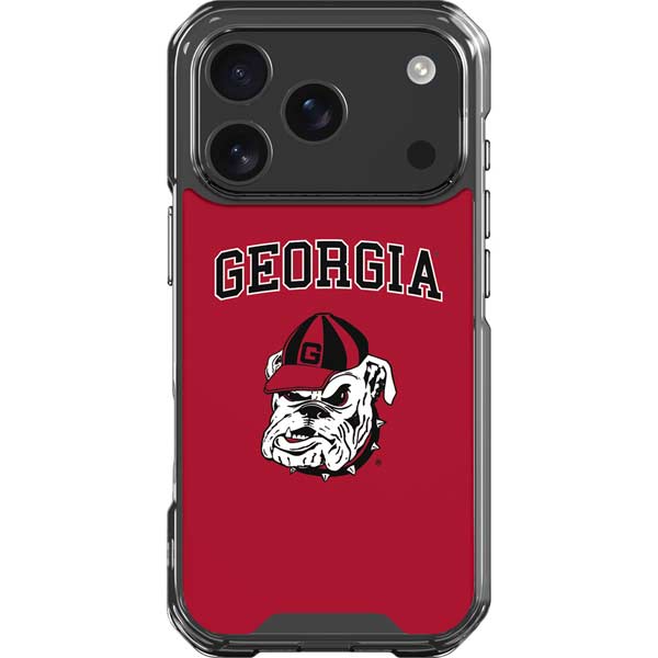 University of Georgia Bulldogs Logo iPhone 17 Pro Clear Case University of Georgia Bulldogs Logo iPhone 17 Pro Clear Case