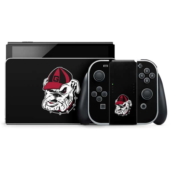 University of Georgia Bulldogs Mascot Nintendo Switch OLED (2021) Skin