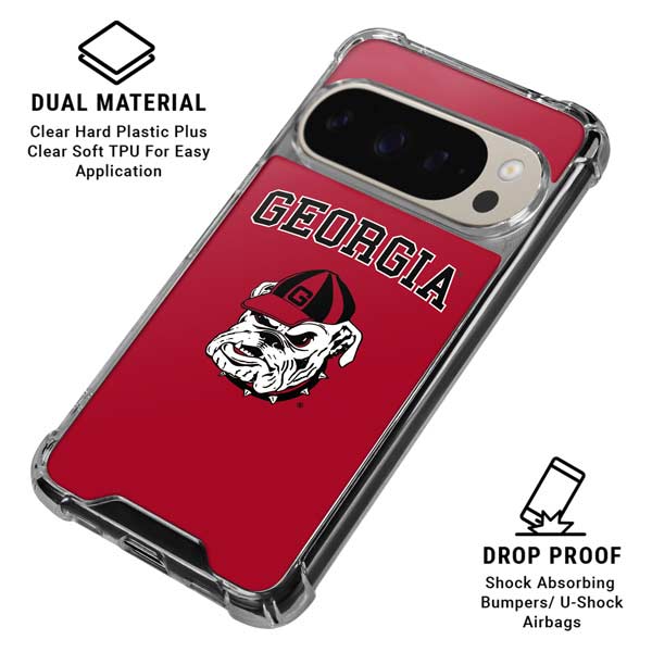 University of Georgia Bulldogs Logo Pixel 9 Pro XL Clear Case