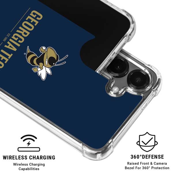 Georgia Institute of Technology Est 1885 Navy Galaxy S26 Clear Case