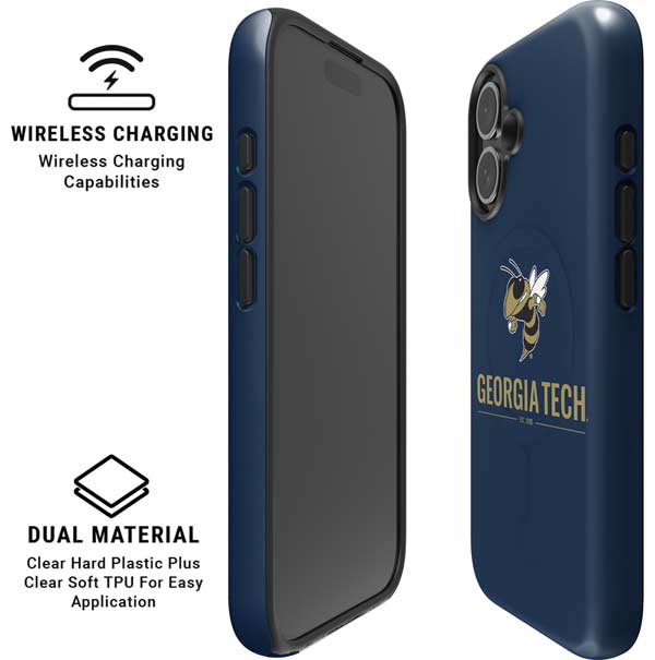 Georgia Institute of Technology Est 1885 Navy iPhone 16 Magsafe Impact Case