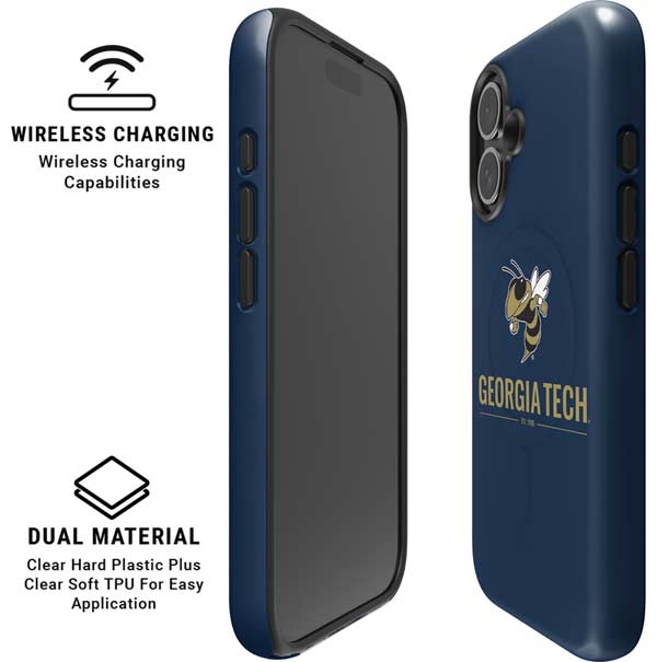 Georgia Institute of Technology Est 1885 Navy iPhone 17 Magsafe Impact Case
