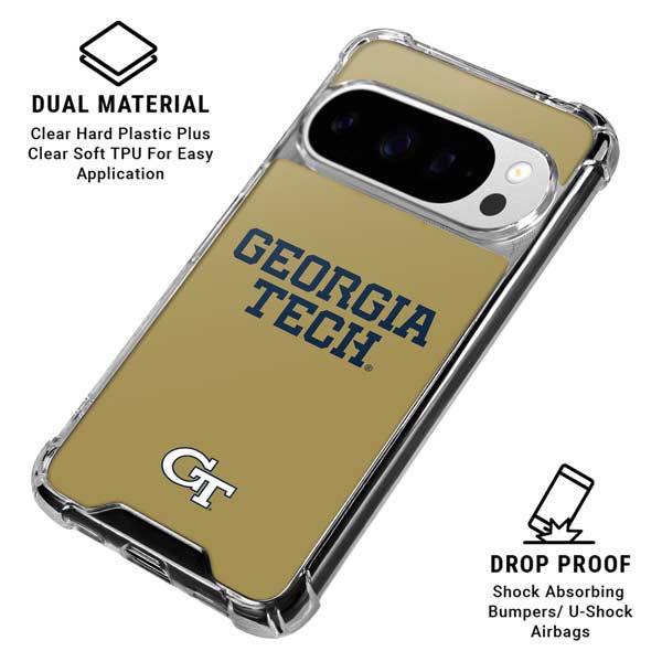 Georgia Institute of Technology LogoType Gold Google Pixel 10 Pro XL Clear Case