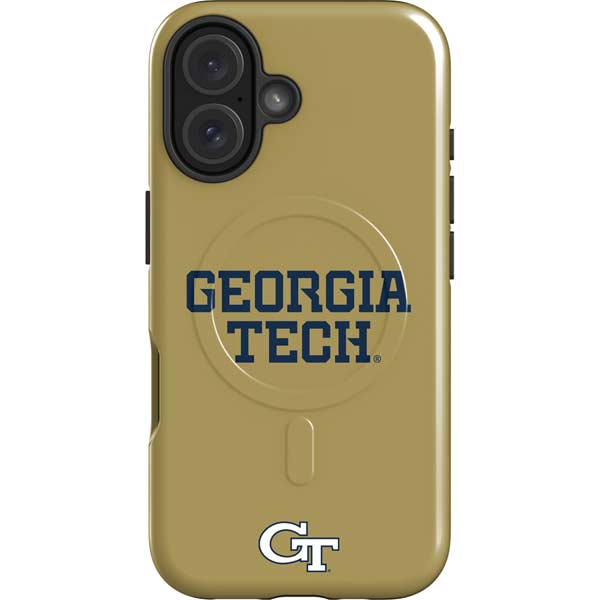 Georgia Institute of Technology LogoType Gold iPhone 16 Plus Magsafe Impact Case