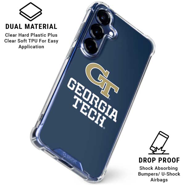 Georgia Institute of Technology GT Blue Galaxy S25 FE Clear Case