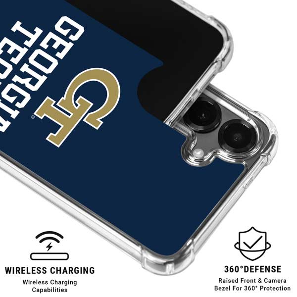 Georgia Institute of Technology GT Blue Galaxy S26 Clear Case