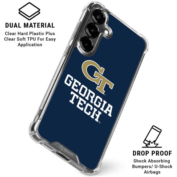 Georgia Institute of Technology GT Blue Galaxy S26 Clear Case