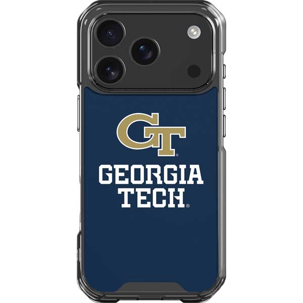 Georgia Institute of Technology GT Blue iPhone 17 Pro Clear Case