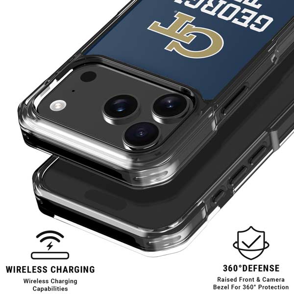 Georgia Institute of Technology GT Blue iPhone 17 Pro Clear Case