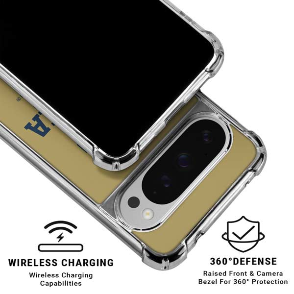 Georgia Institute of Technology Gold LogoType GT Google Pixel 10 Pro Clear Case