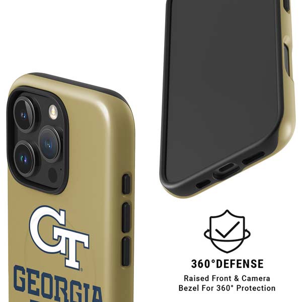 Georgia Institute of Technology Gold LogoType GT iPhone 16 Pro Magsafe Impact Case