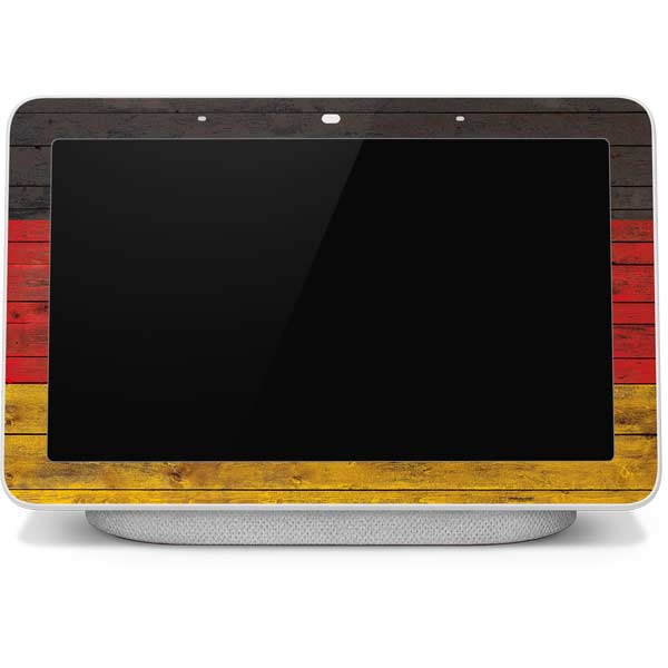 German Flag Dark Wood Google Home Hub Skin