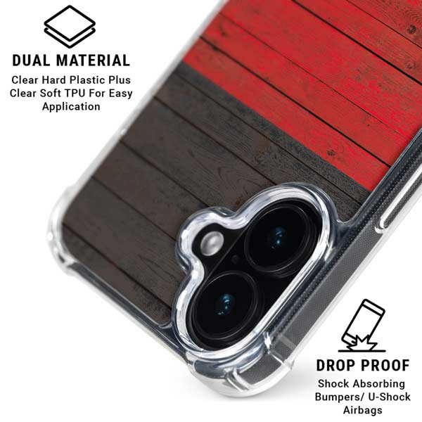 German Flag Dark Wood iPhone 17 MagSafe Case