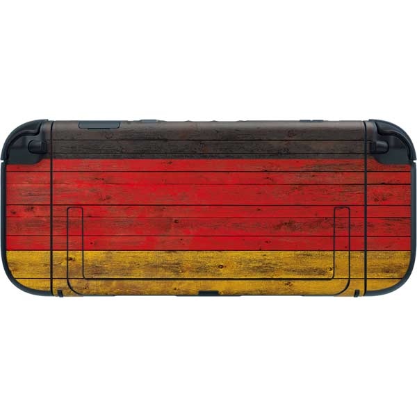 German Flag Dark Wood Nintendo Switch 2 (2025) with Joy-Con Skin