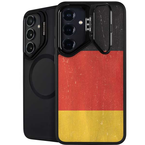 German Flag Distressed Galaxy S26 Plus Kickstand Case