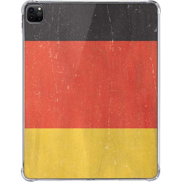 German Flag Distressed iPad Pro 11in (2024) Clear Case