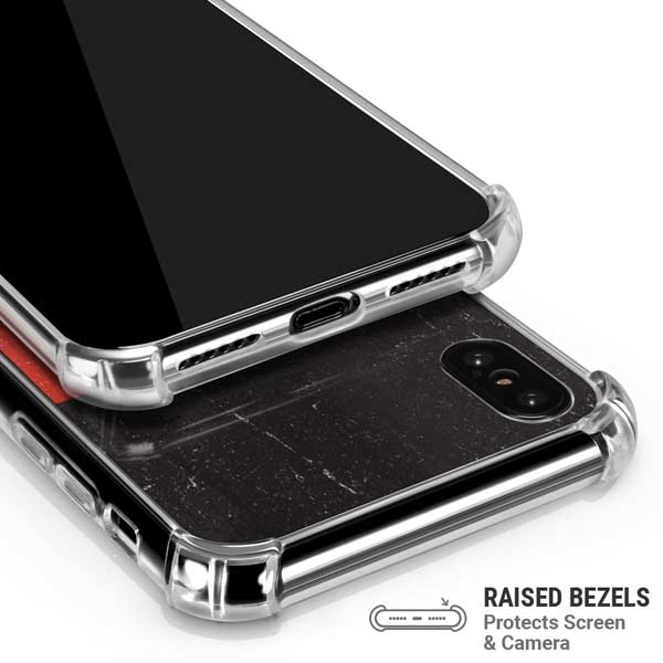 German Flag Distressed iPhone X/XS Clear Case