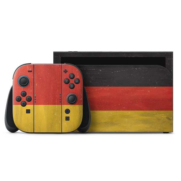German Flag Distressed Nintendo Switch 2 (2025) with Joy-Con Skin