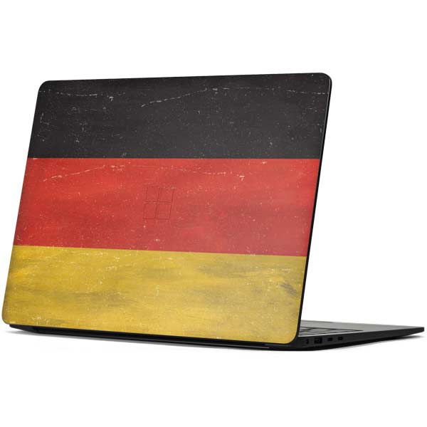 German Flag Distressed Surface Laptop 7 13.8in Skin