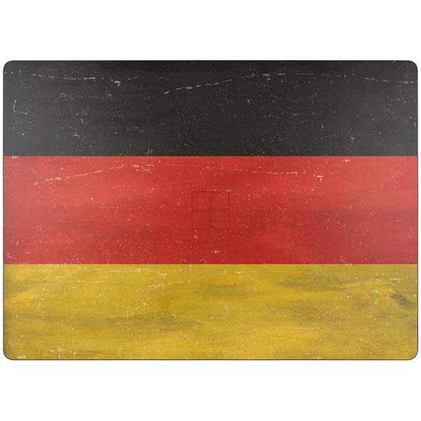 German Flag Distressed Surface Laptop 7 13.8in Skin
