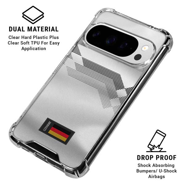 Germany Soccer Flag Google Pixel 10 Pro XL Clear Case